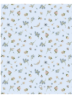 Camelot Fabrics Tea and Poetry Collection Light Blue 1 Unit = 10 cm = 4 inches