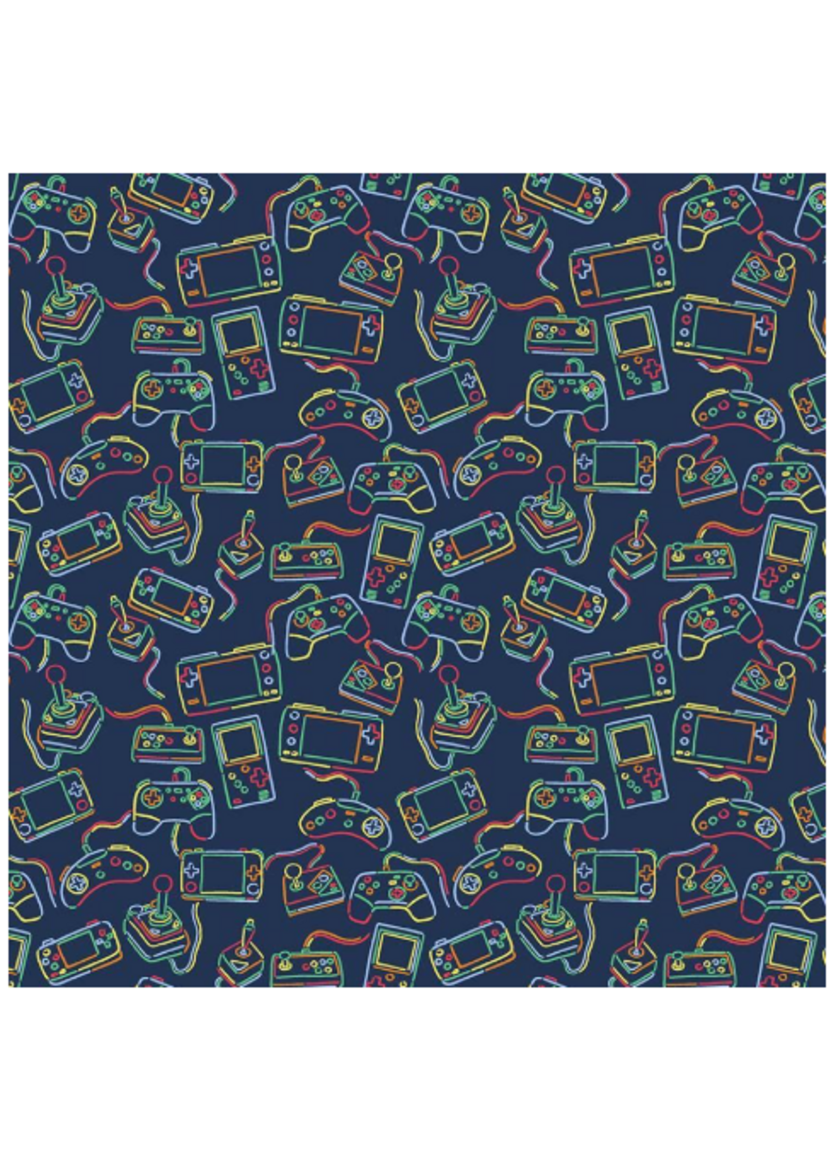 Dear Stella Game Over Console Yourself  Navy  1 unit = 10 cm = 4 inches