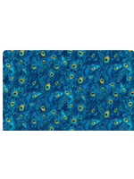 Timeless Treasures Wild Beauty Packed Feather Royal   1 unit = 10 cm = 4 inches