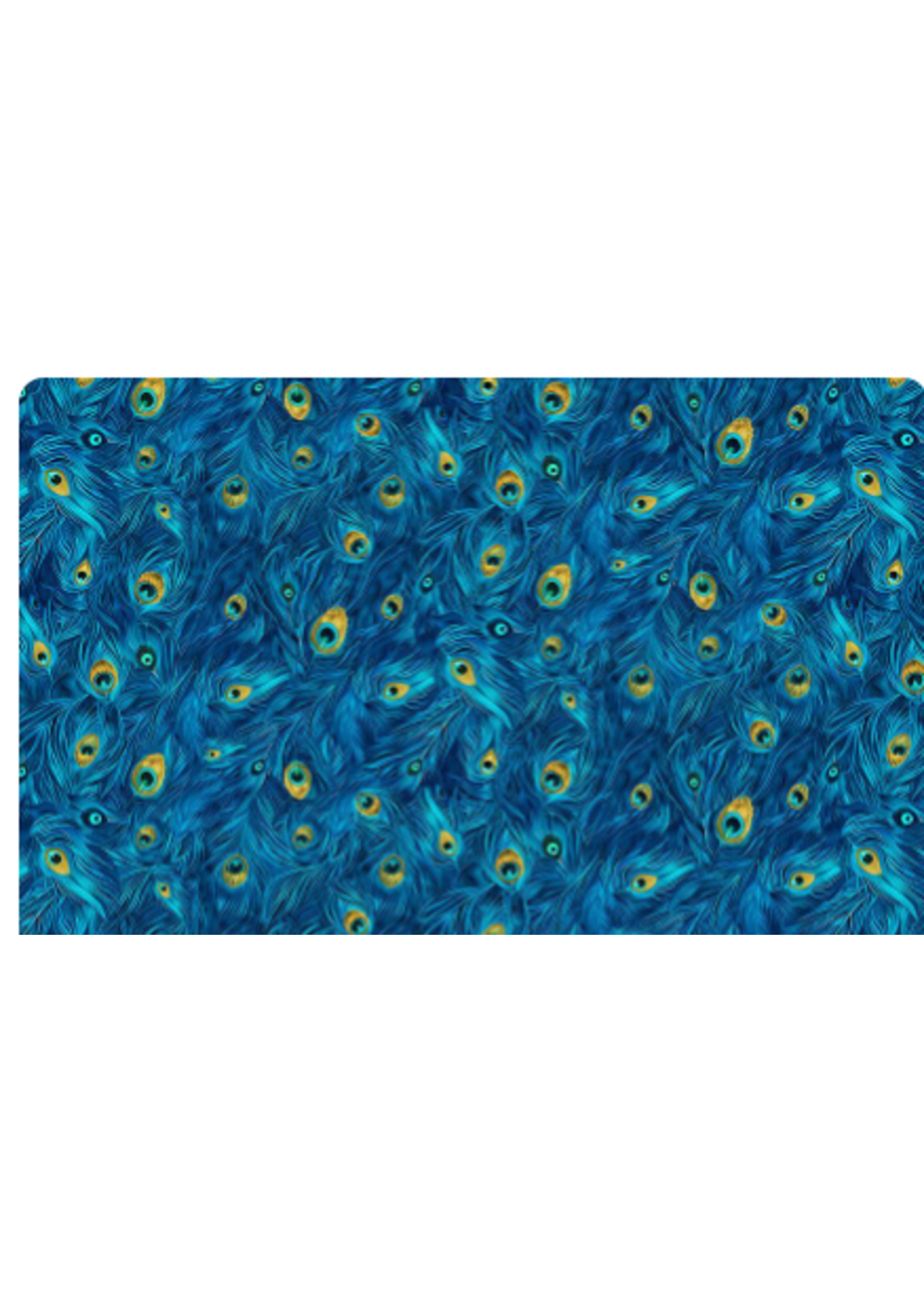 Timeless Treasures Wild Beauty Packed Feather Royal   1 unit = 10 cm = 4 inches