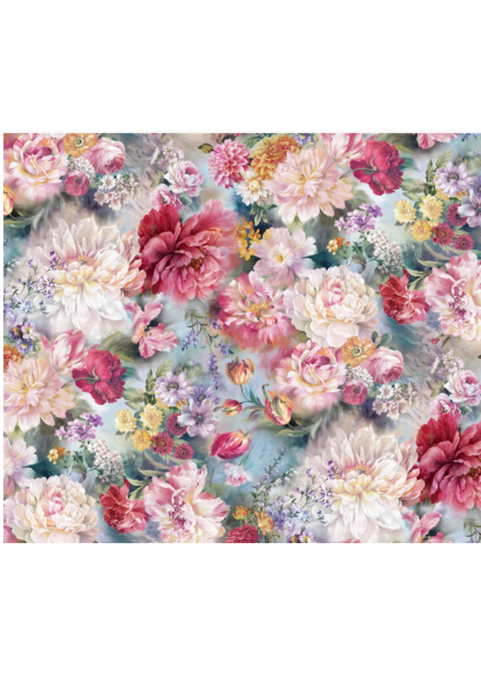 Hoffman Bonjour Belle Digital print - Spring  1 unit = 10 cm = 4 inches