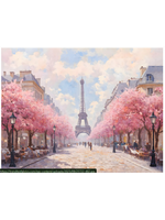 Hoffman Bonjour Belle Digital print Panel - Cotton Candy