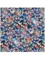 Hoffman Wings over Wildflower Daybreak  Digital print   1 unit = 10 cm = 4 inches