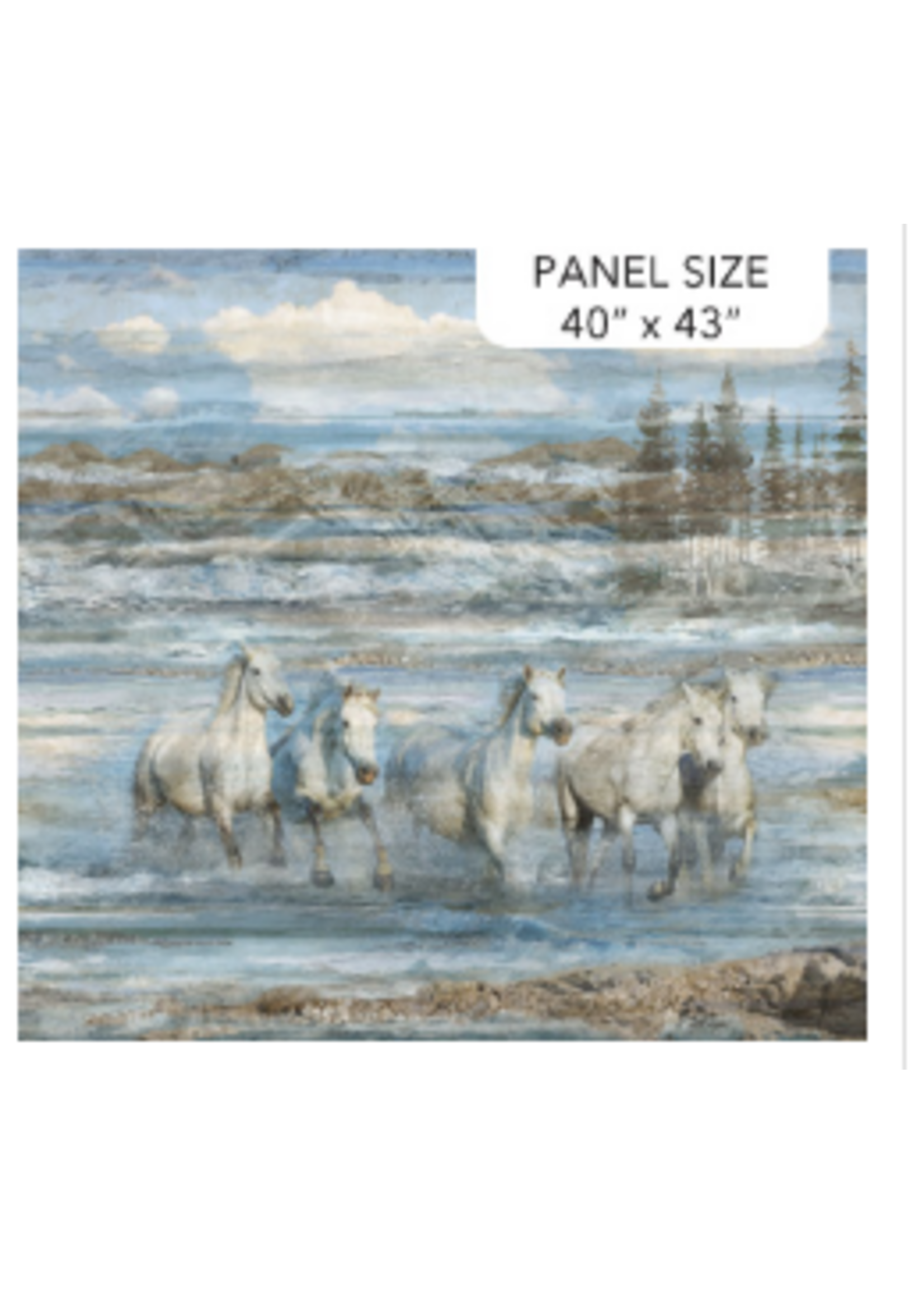 Northcott Running Free Panel  40 x  43"