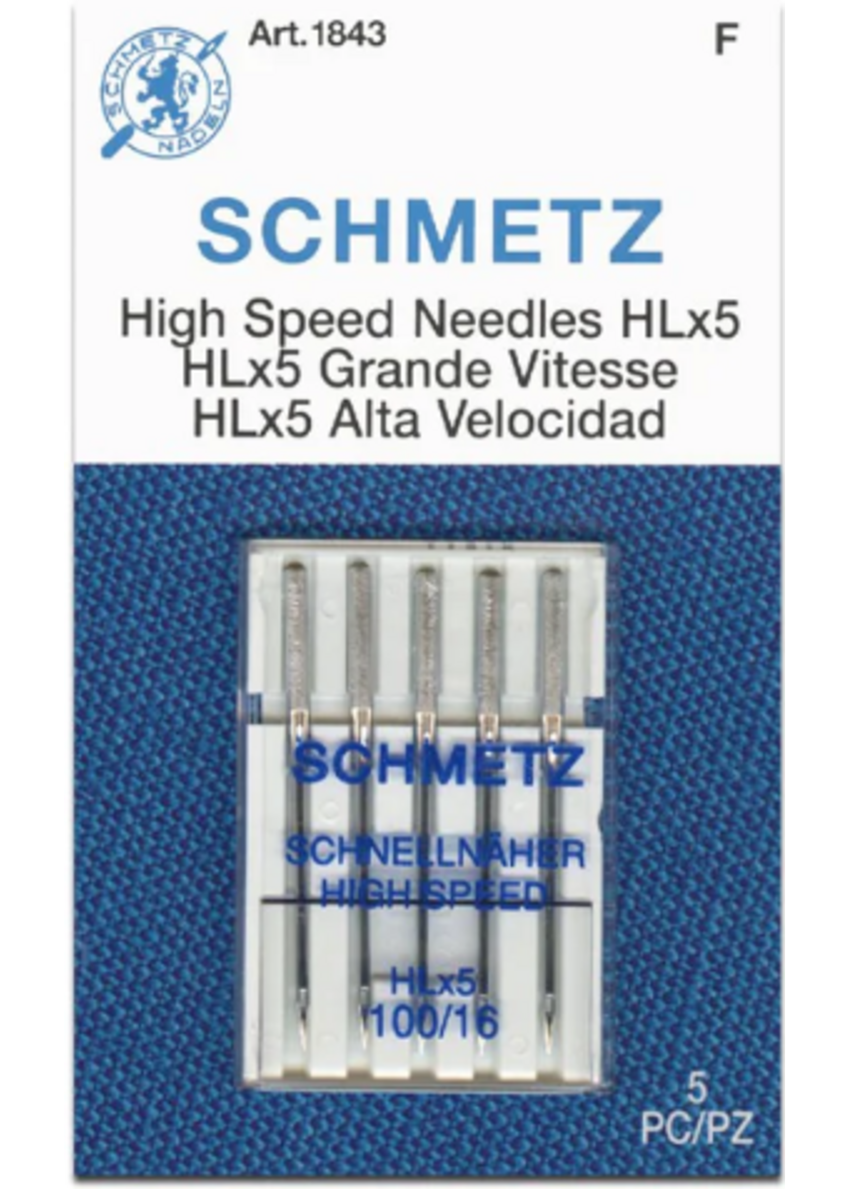 Schmetz Needles Schmetz Needles - High Speed HLx5 - 100/16 - 5 Pack