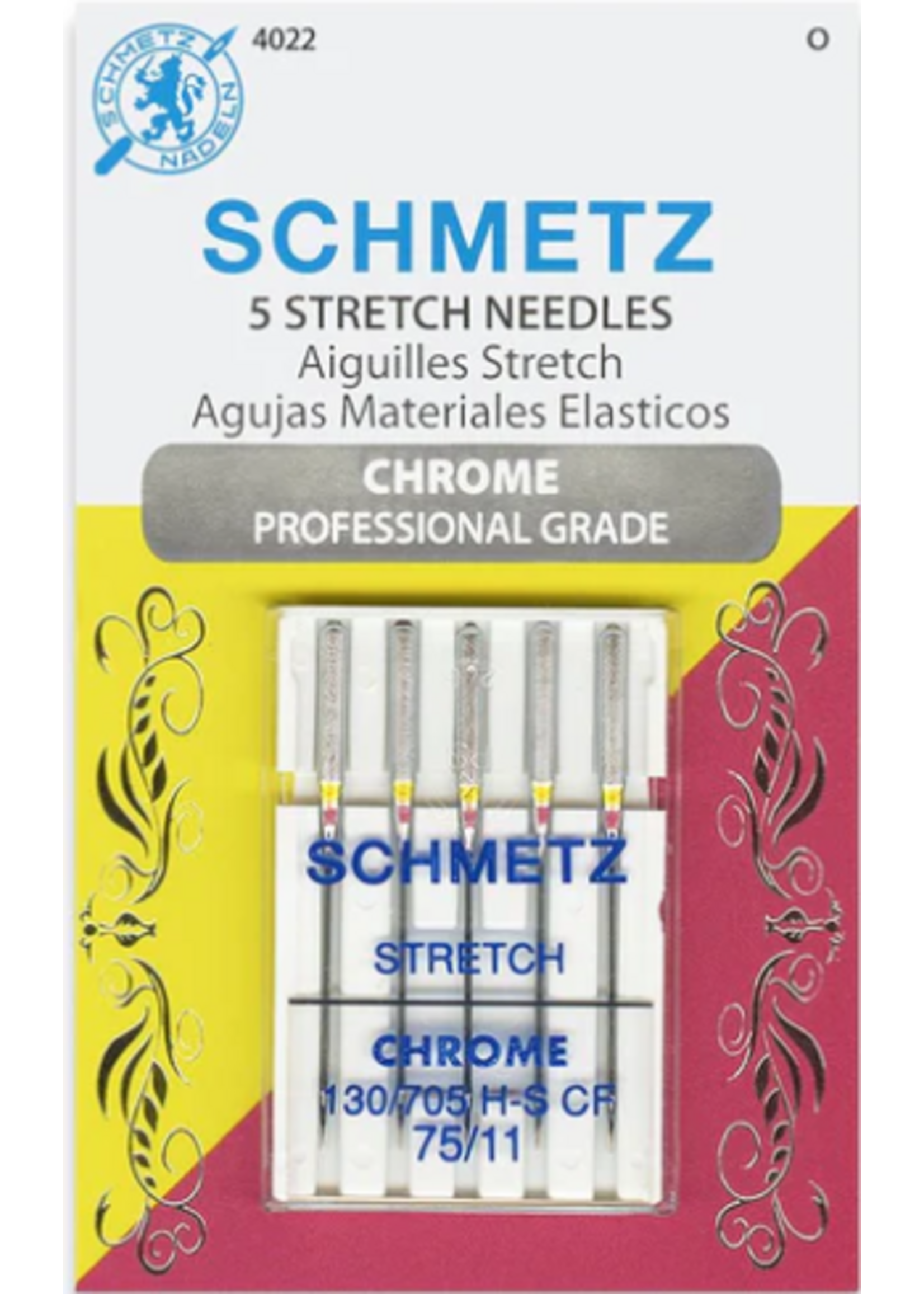 Schmetz Needles Schmetz Needles - Stretch - 75/11 - Chrome - 5 Pack