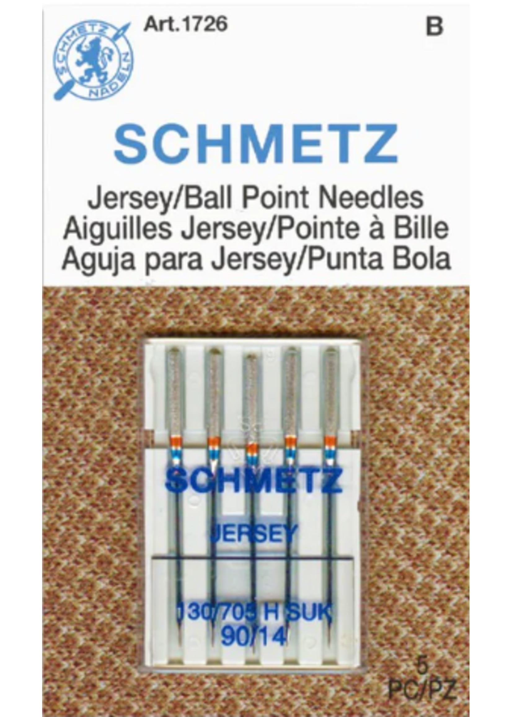 Schmetz Needles Schmetz Needles - Jersey/Ball Point - 90/14 - 5 pack