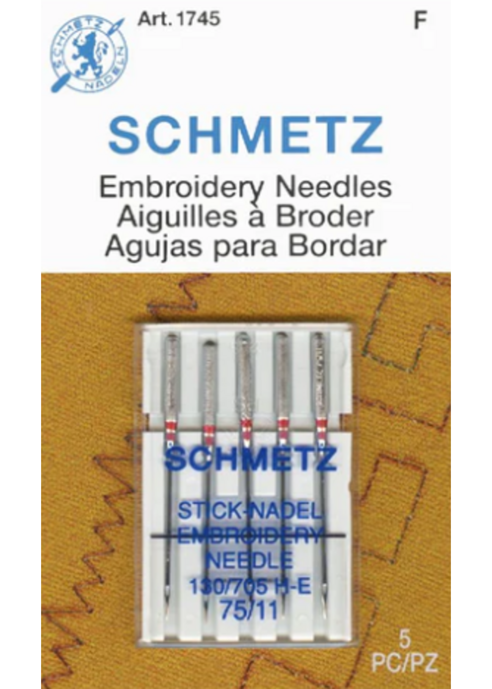 Schmetz Needles Schmetz Needles - Embroidery - 75/11 - 5 pack