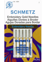Schmetz Needles Schmetz Needles - Embroidery - 75/11 - Gold Titanium - 5 Pack