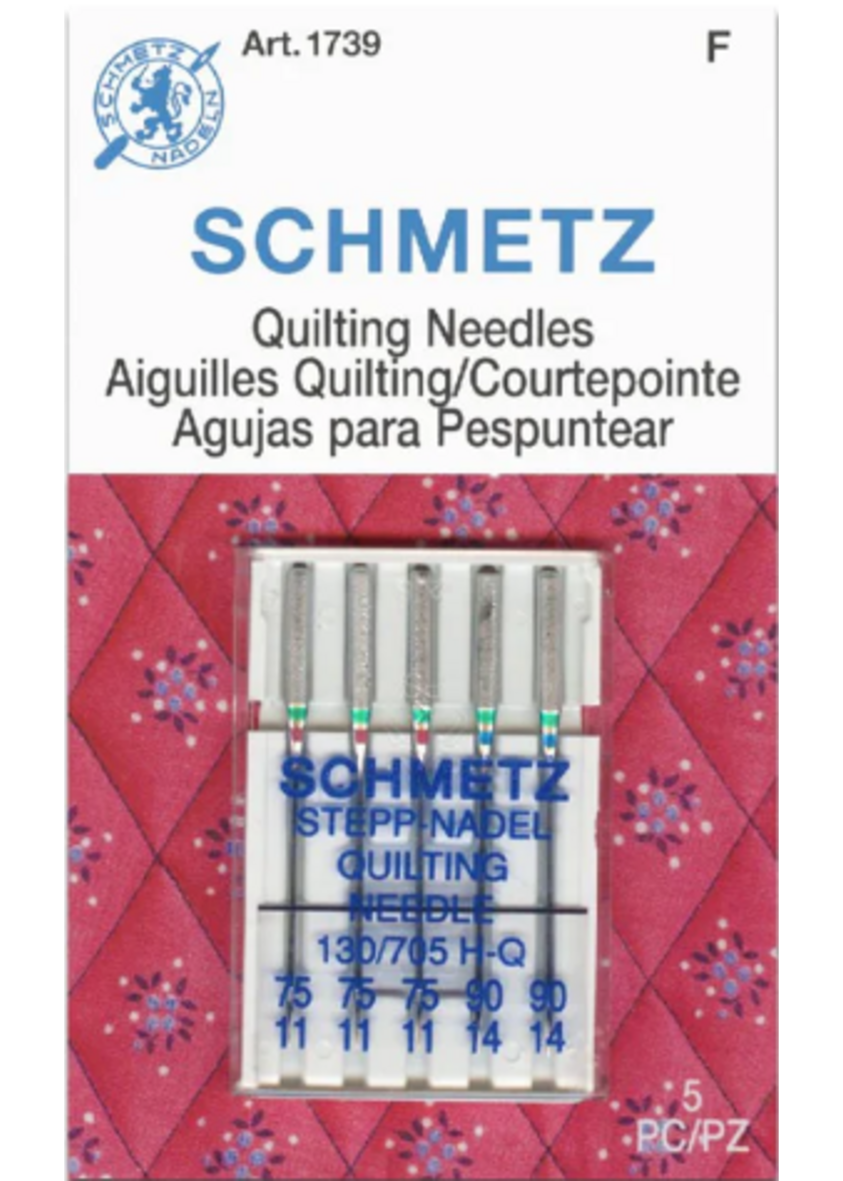 Schmetz Needles Schmetz Needles - Quilting - Assorted (75/11 & 90/14) - 5 pack
