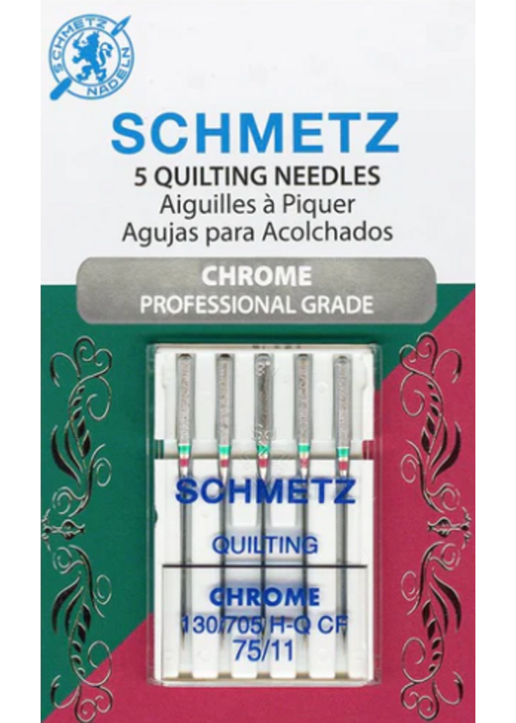 Schmetz Needles Schmetz Needles - Quilting - 75/11 - Chrome - 5 pack