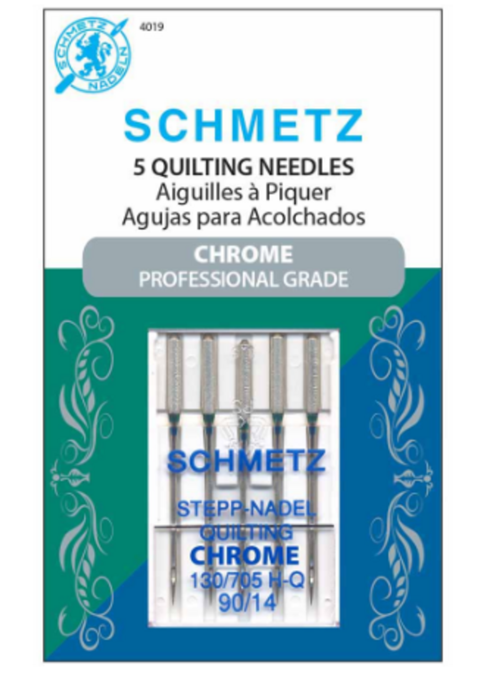 Schmetz Needles Schmetz Needles - Quilting - 90/14 - Chrome - 5 pack