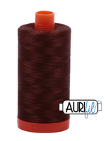 Aurifil Aurifil Mako - Cotton Thread - Solid - 50wt - 1300m/1422yds - Chocolate #2360