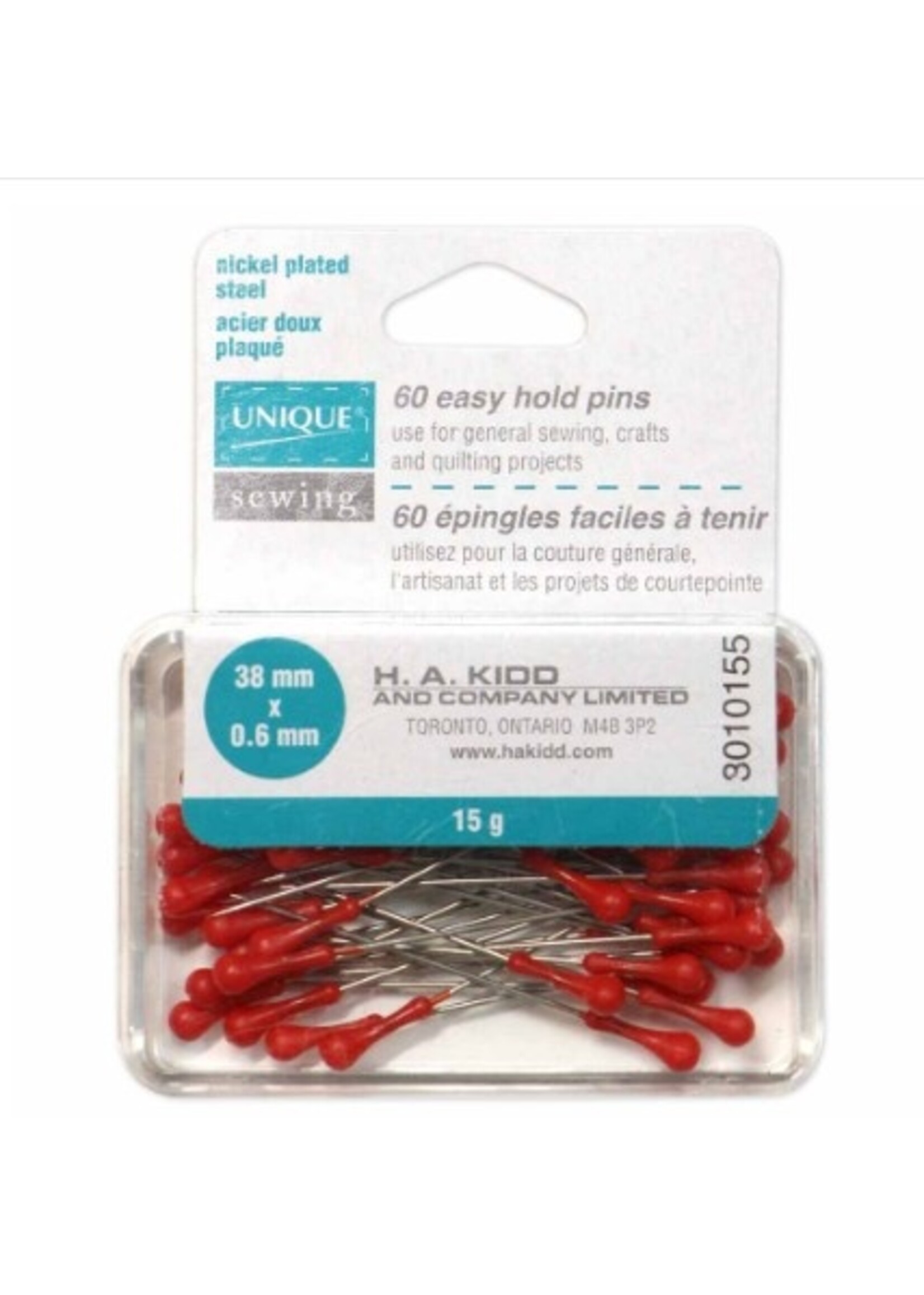 H A Kidd Easy hold pins 60pc
