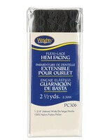 Wright Co Hem Facing Flexi-Lace - 1.75in - Black