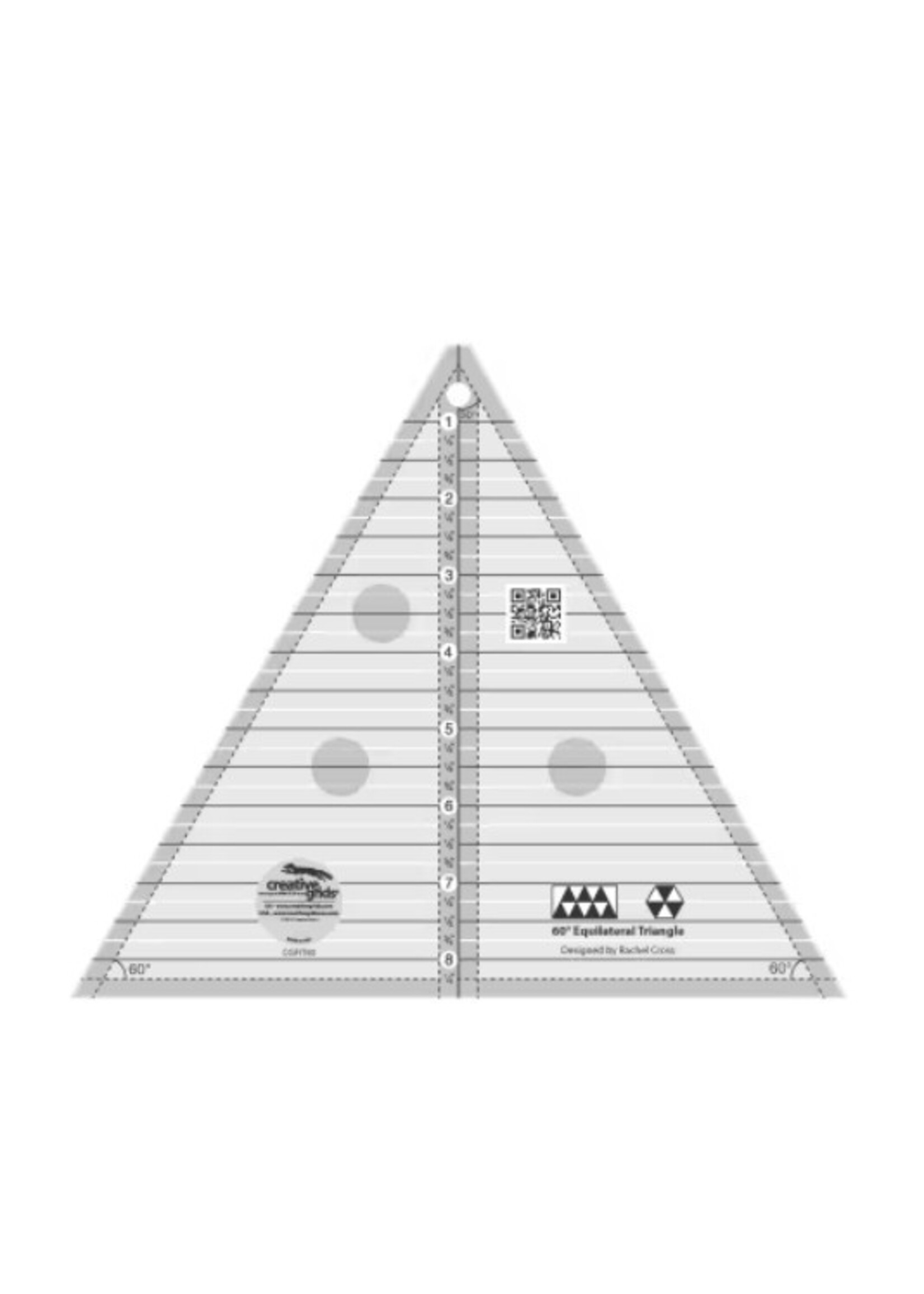 Creative Grids USA Creative Gride Non Slip 60 degree 8" finished Triangle