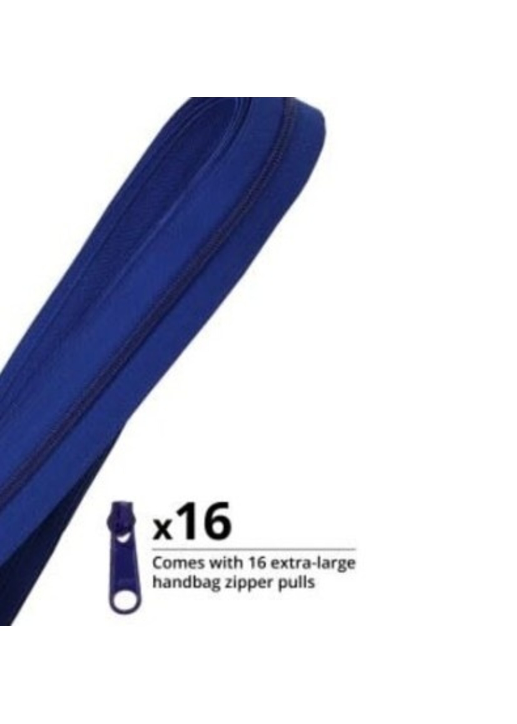By Annie byAnnie - Zipper by the Yard - with Zipper Pulls - 4yds/3.66m - Colbalt