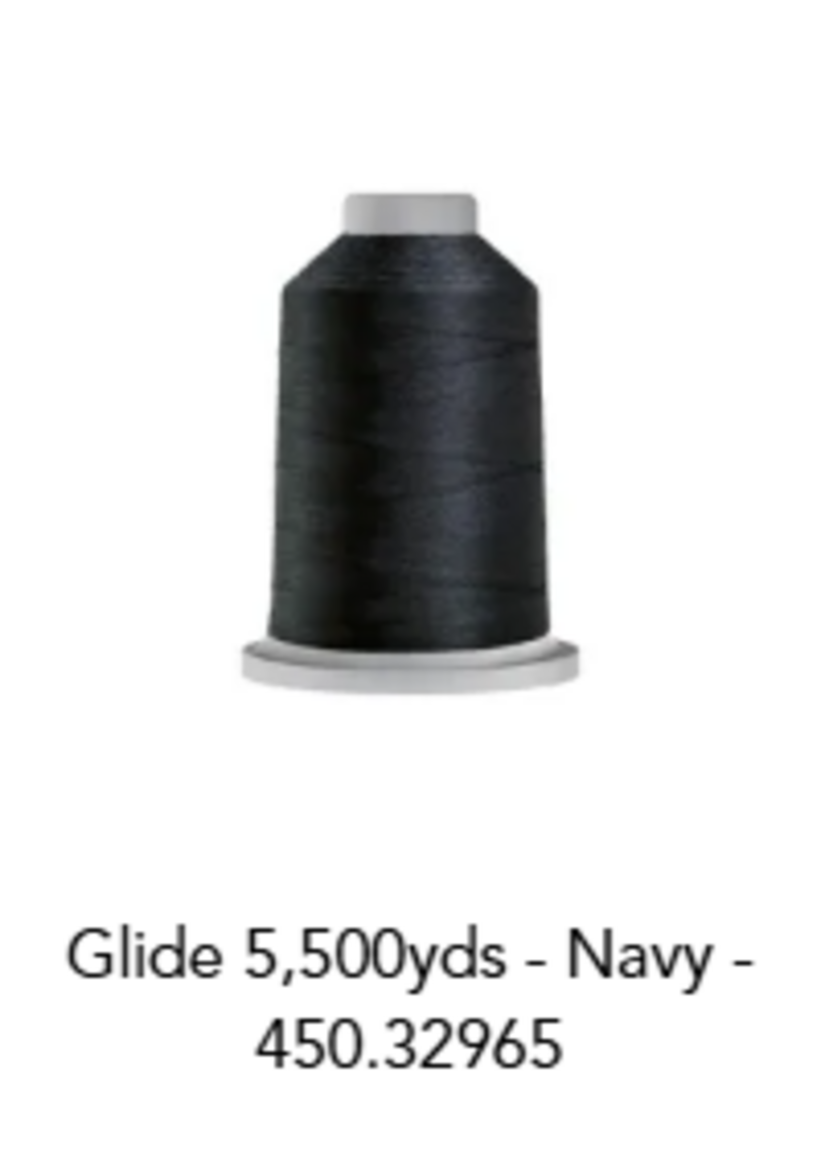 Glide Glide 40wt Polyester Thread 5,500 yd King Spool Navy # 450-32965