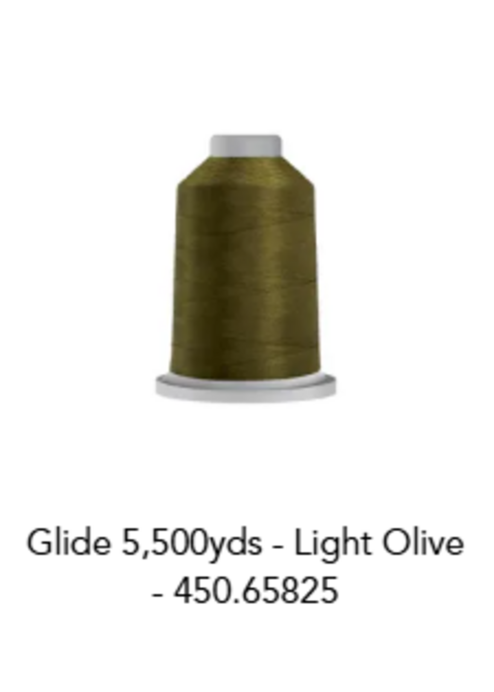 Glide Glide 40wt Polyester Thread 5,500 yd King Spool Light Olive # 450-65825