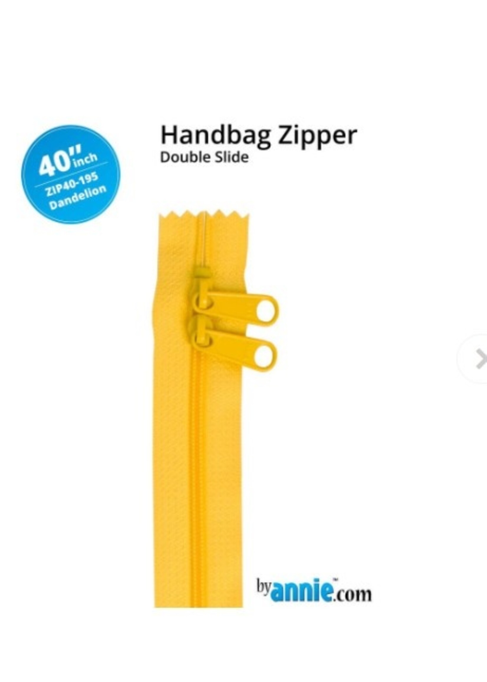 By Annie byAnnie - Handbag Zipper - Double Slide - 40in/101.6cm - Dandelion