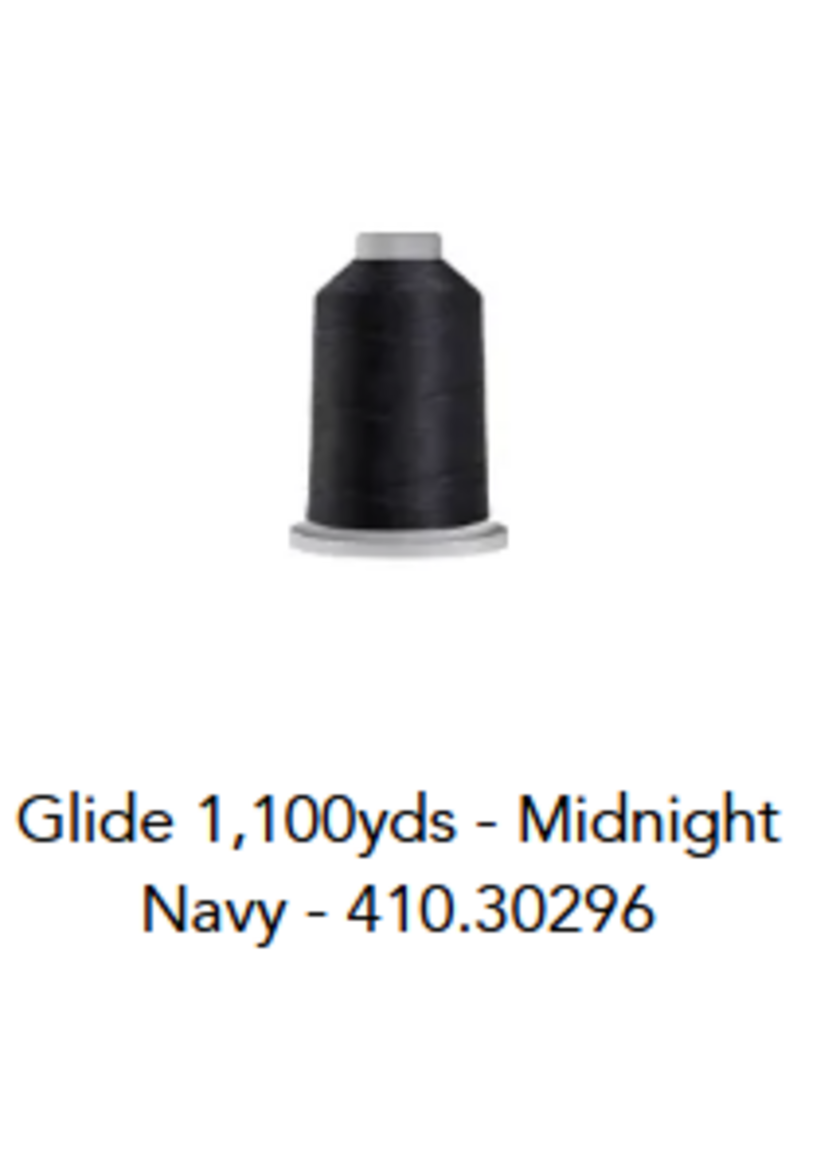 Glide Glide 40wt Polyester Thread 1,100 yd Mini King Spool Midnight Navy # 410-30296