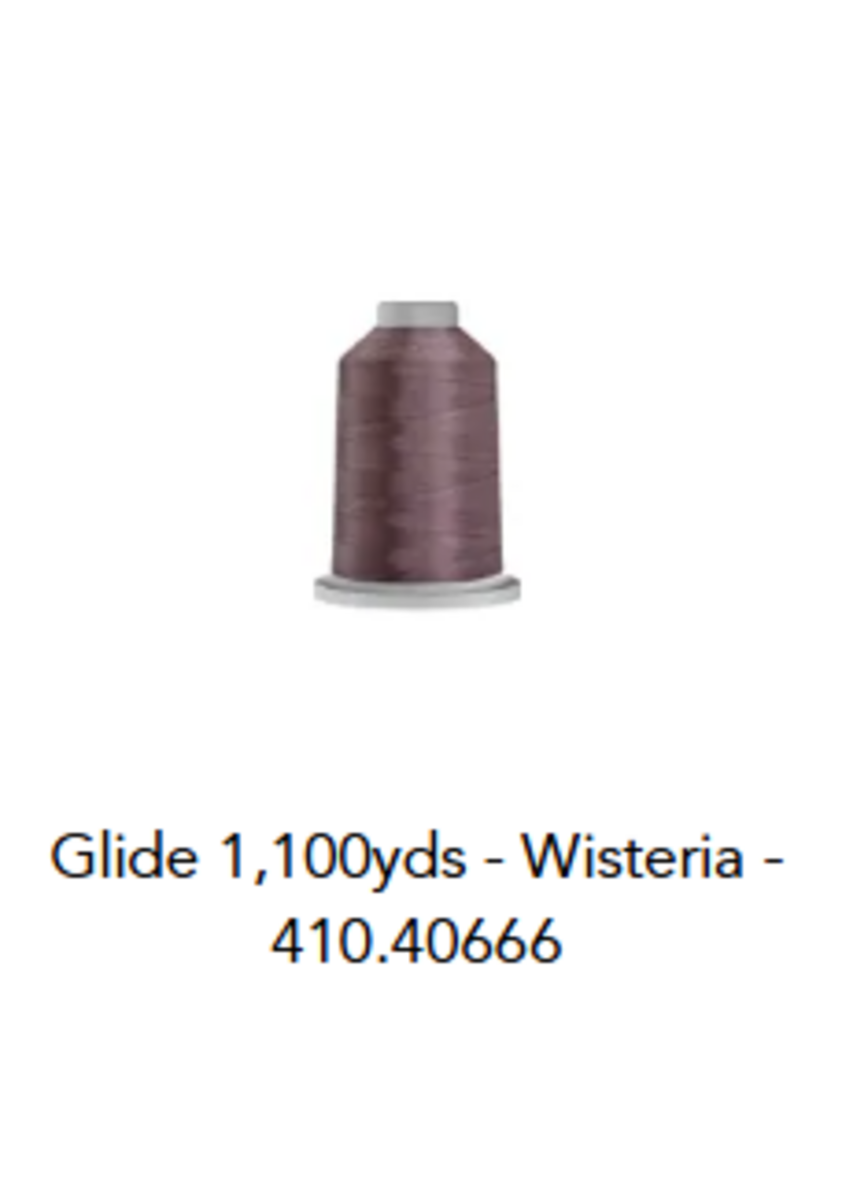 Glide Glide 40wt Polyester Thread 1,100 yd Mini King Spool Wisteria  # 410-40666