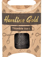 H.A. KIDD Hemline Gold - Thimble - Large - Black