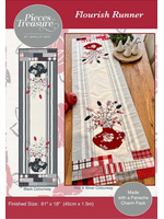 Pieces to Treasure Flourish table runner pattern