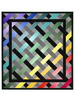 Northcott Woven Rainbow quilt pattern