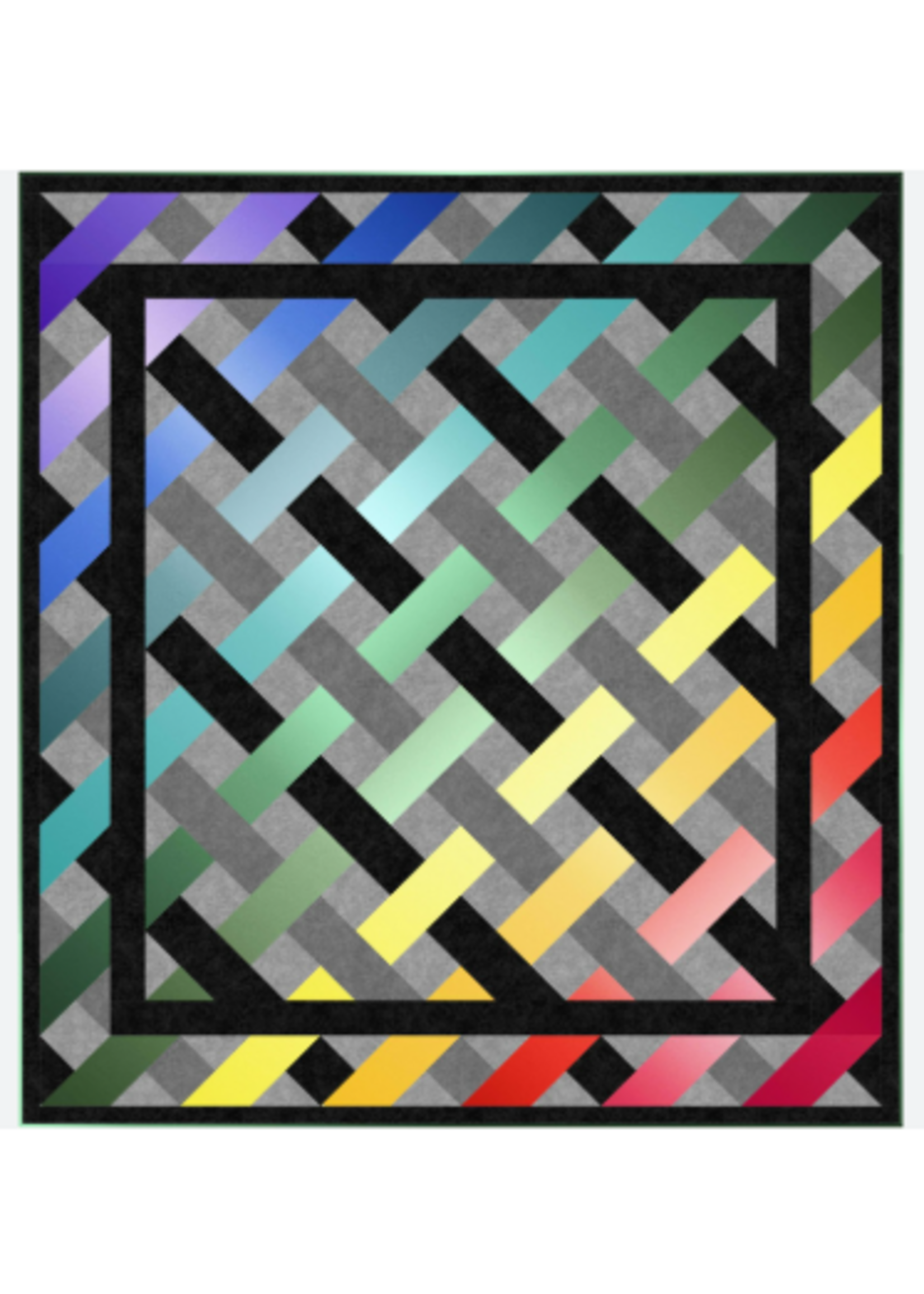 Northcott Woven Rainbow quilt pattern