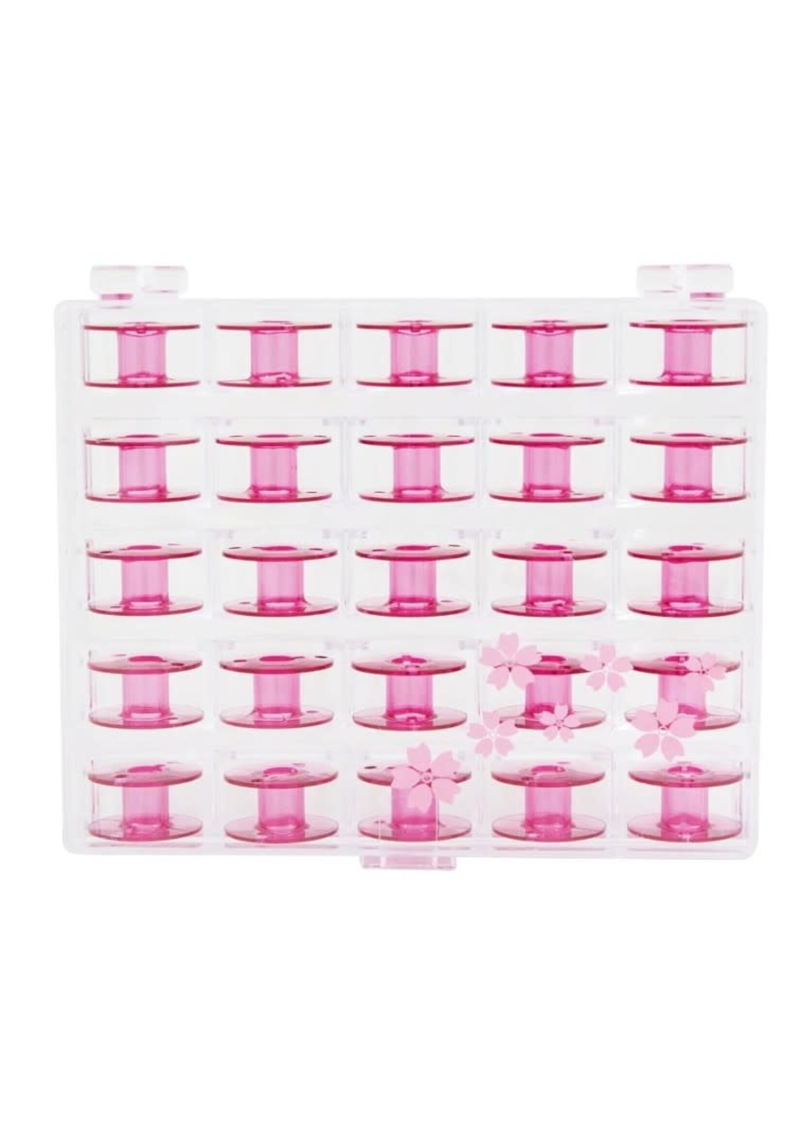Janome Janome - 25 Bobbins in Case - Pink