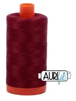 Aurifil Aurifil Mako - Cotton Thread - Solid - 50wt - 1300m/1422yds - Carmine Red #2460