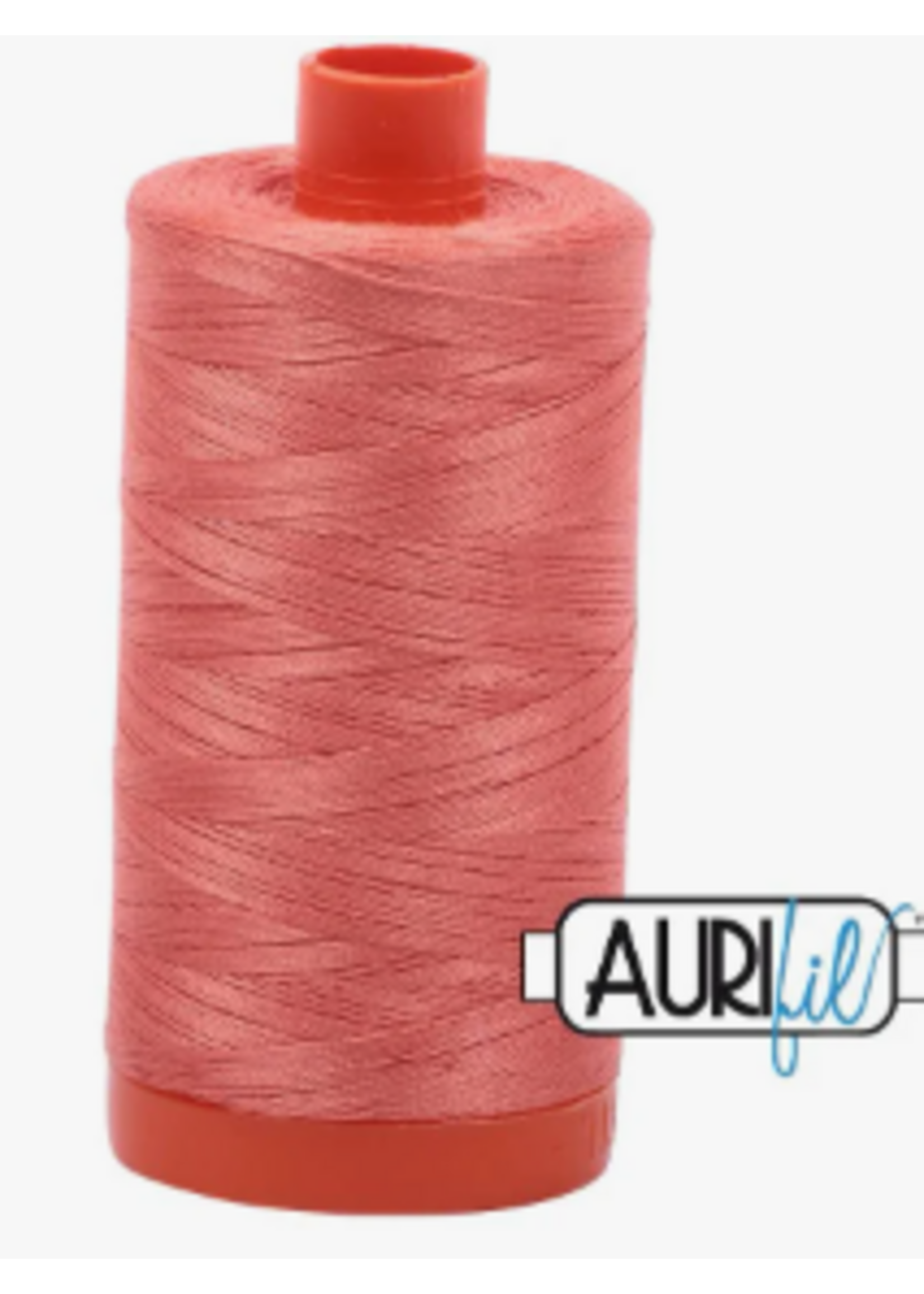 Aurifil Aurifil Mako - Cotton Thread - Solid - 50wt - 1422yds - Tangerine Dream #6729