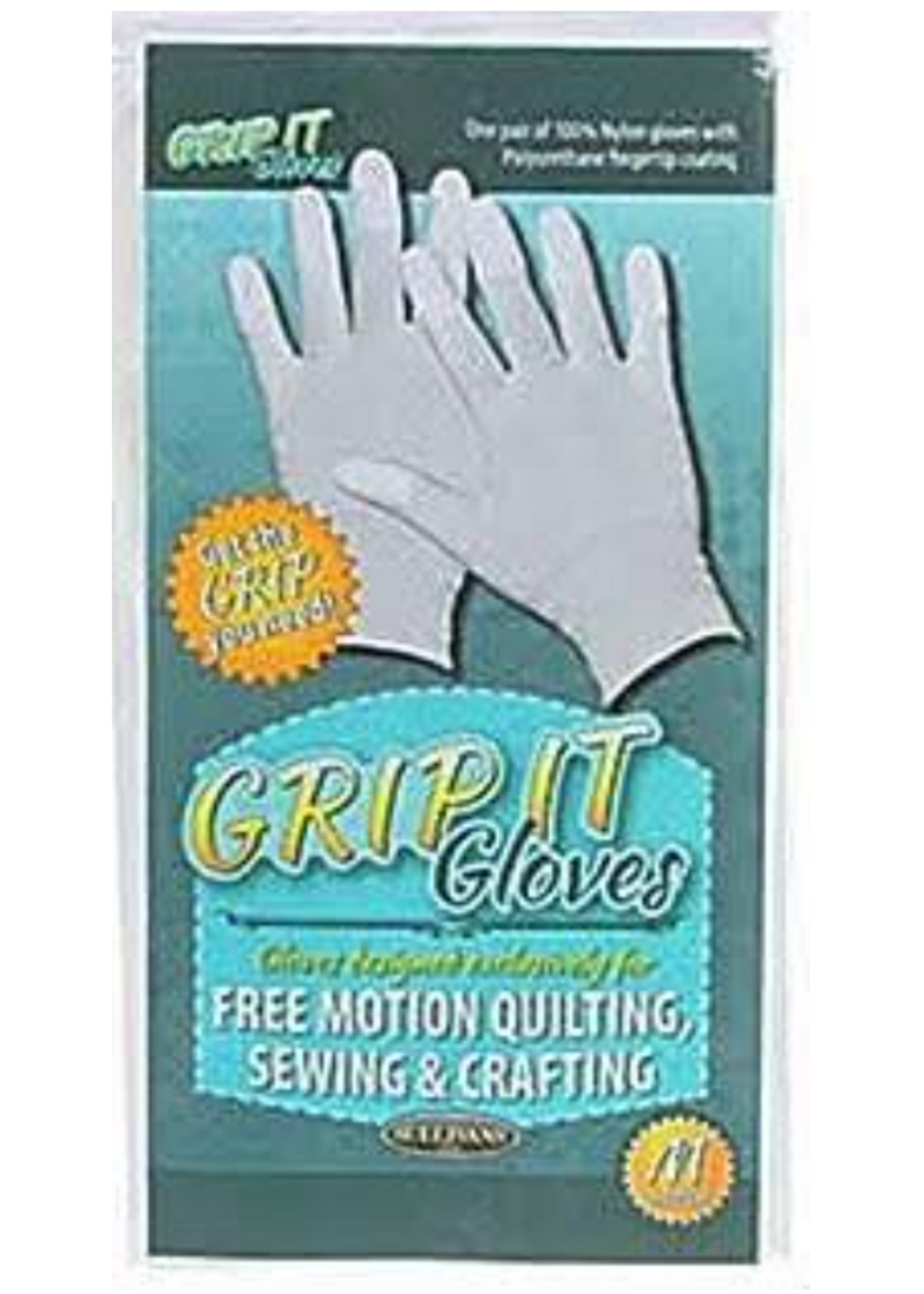 Sullivans Sullivans Grip It Gloves for Free Motion Quilting, Sewing & Crafting, Size Medium