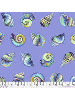 FreeSpirit Fabrics Floral Reef- Tula Pink- Lil Shelly- Marine- Per 10cm/4"