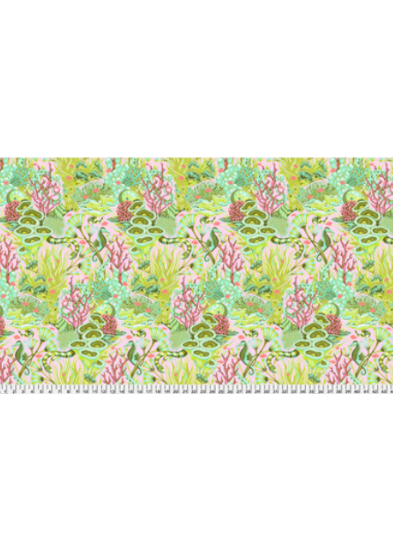 FreeSpirit Fabrics Floral Reef- Tula Pink- Reef What You Sew- Coralline - Per 10cm/4"