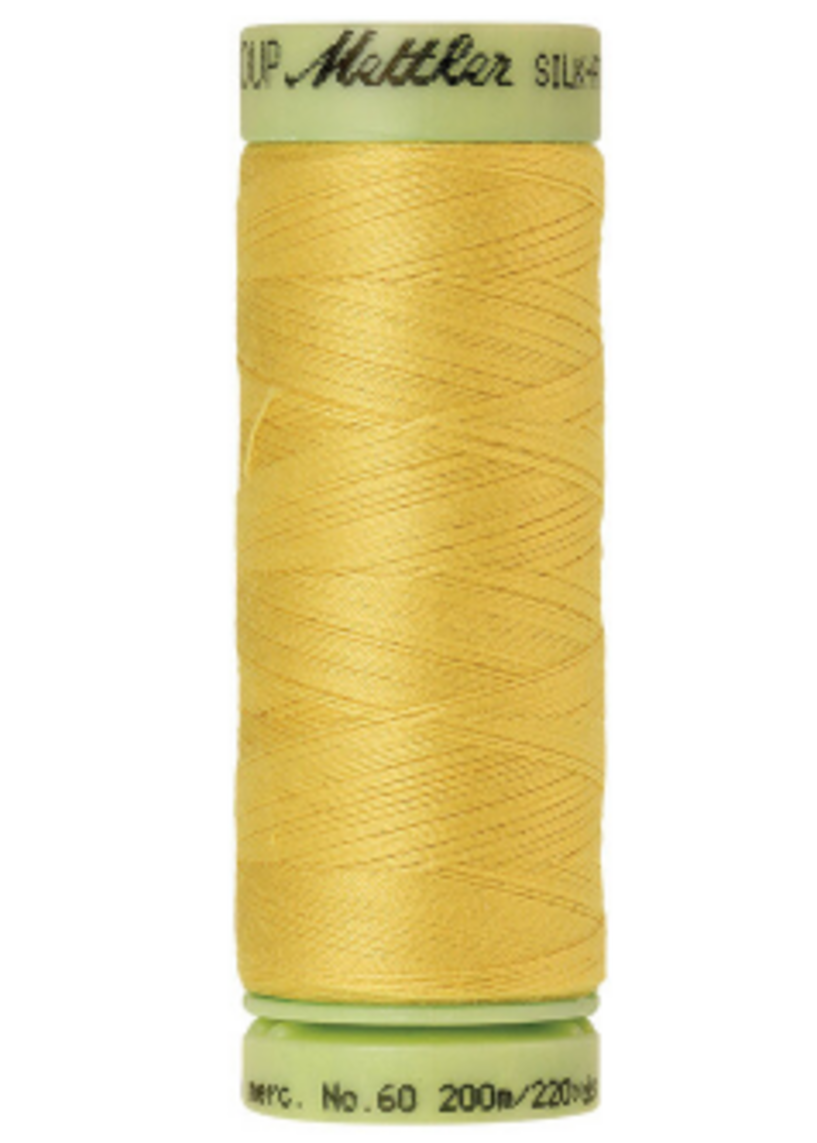 Mettler Threads Mettler – Cotton Thread – Silk Finish – 200m/220yds - Lemon Peel #0115