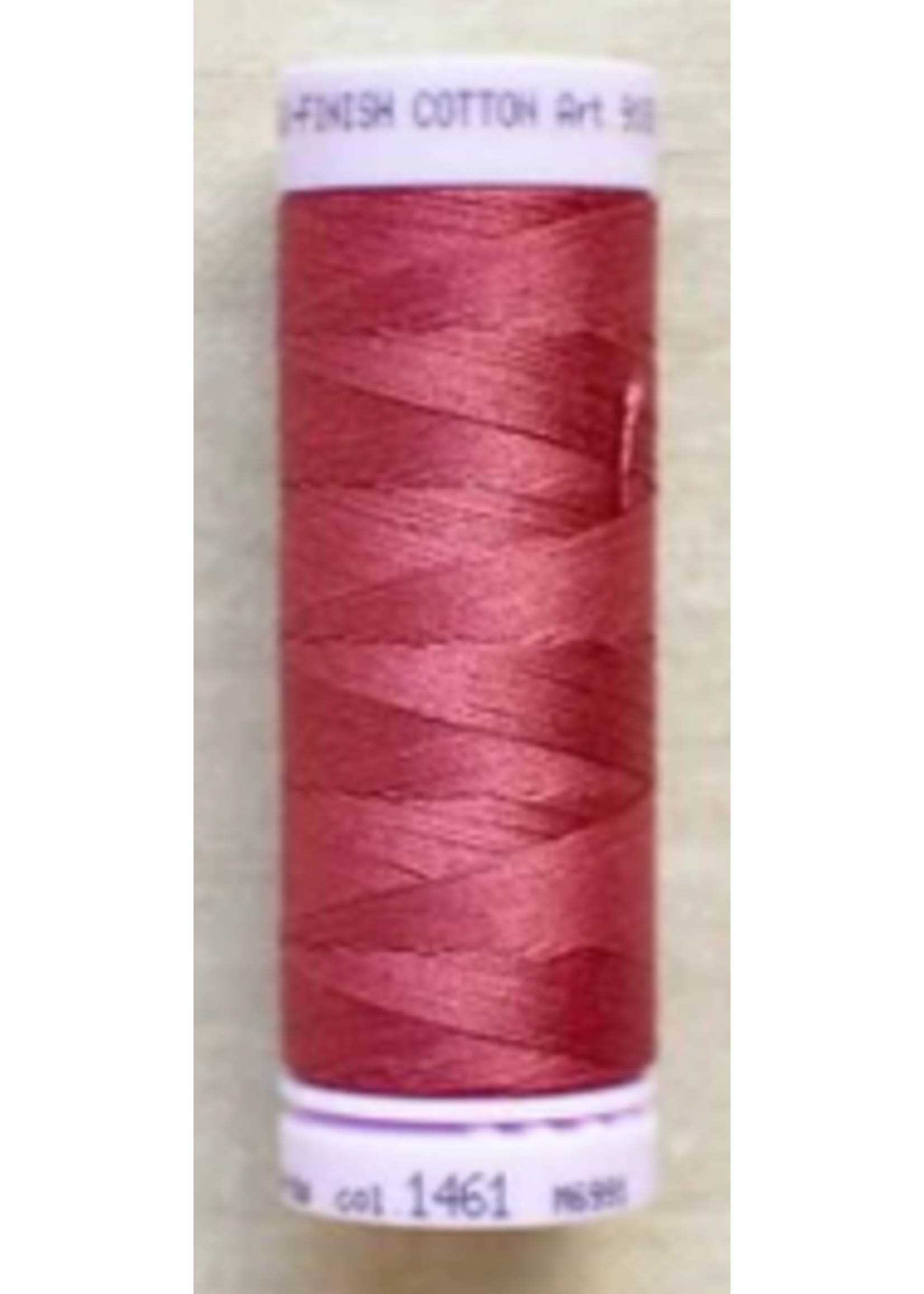 Mettler Threads Mettler Silk Finish 60wt sol;id cotton thread  220ys/200m #1461 Claret