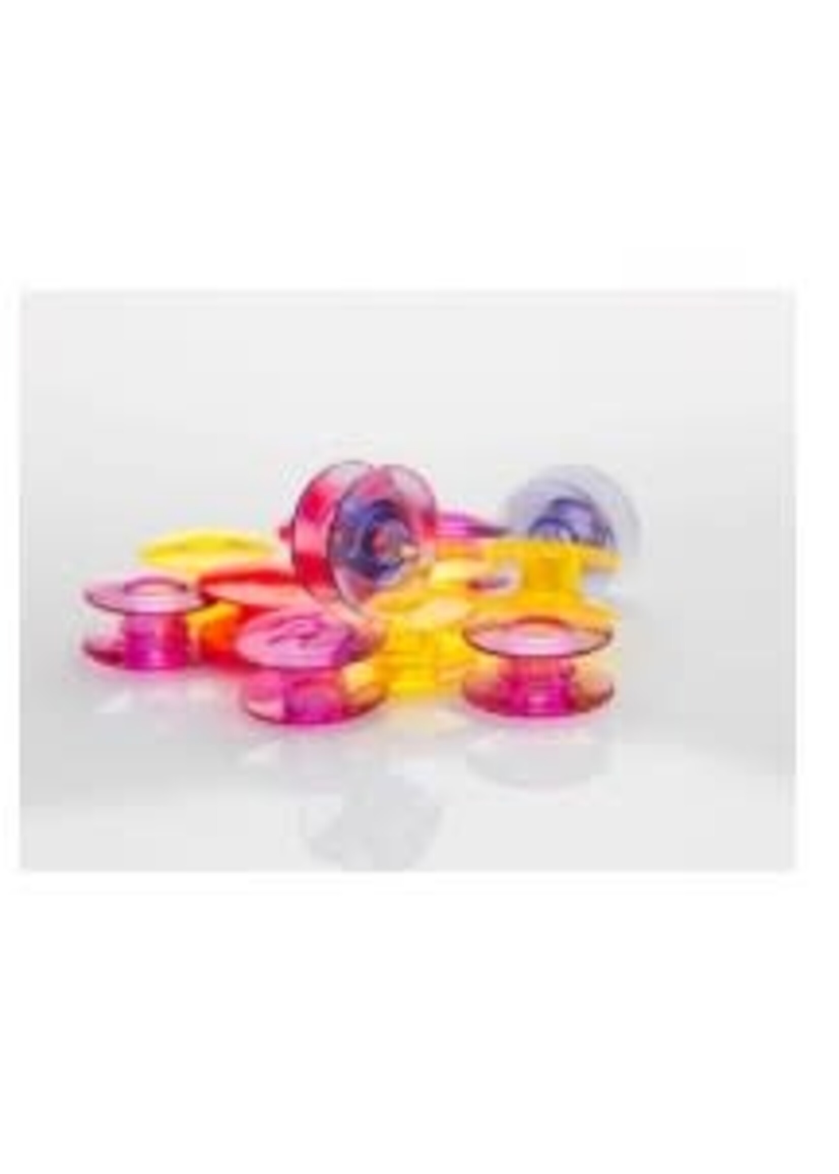 Pfaff Pfaff - Plastic Bobbins - Multicoloured Monet - J - 20 bobbins