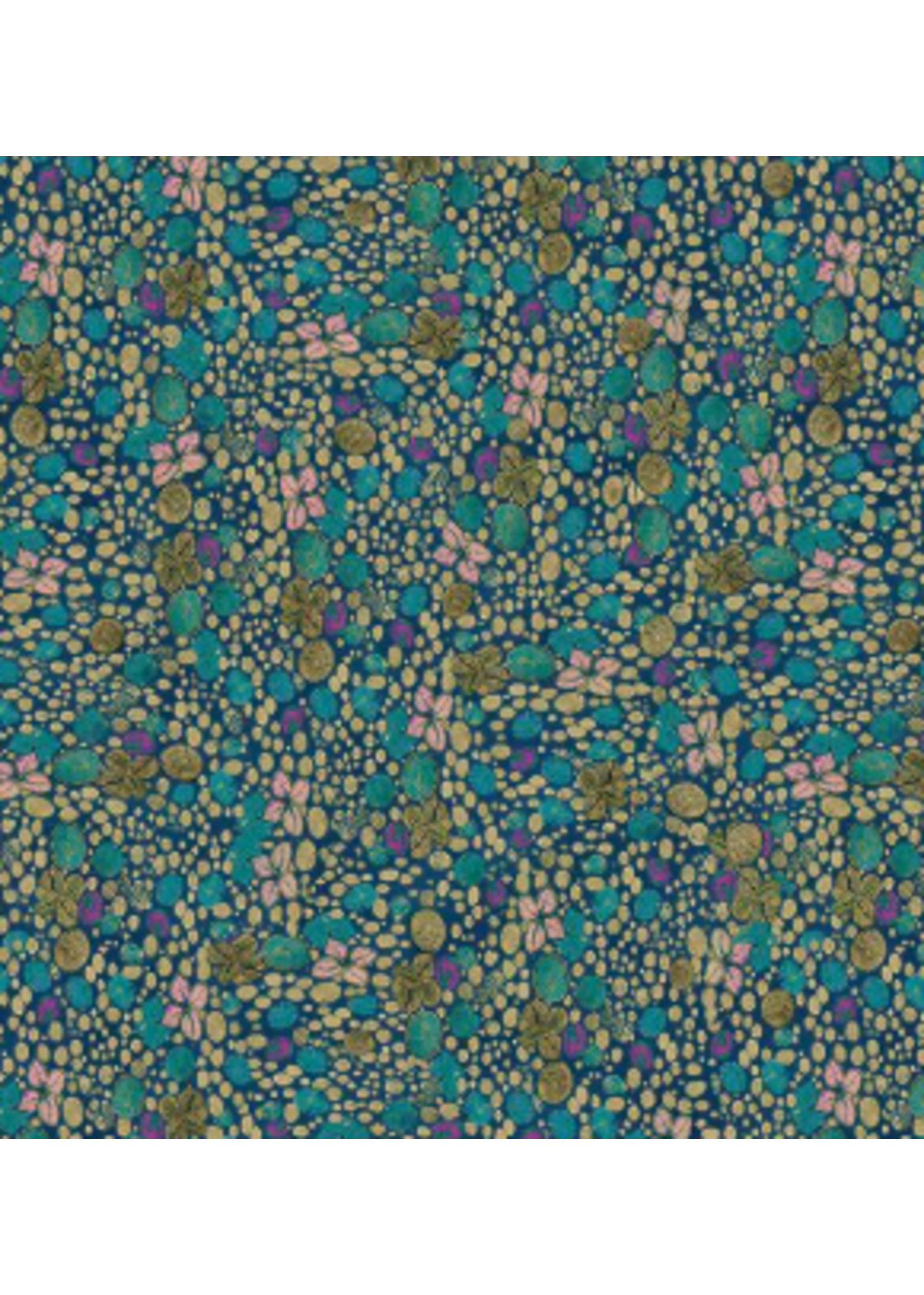 Timeless Treasures Wit & Wisdom Packed Flowers and Dots