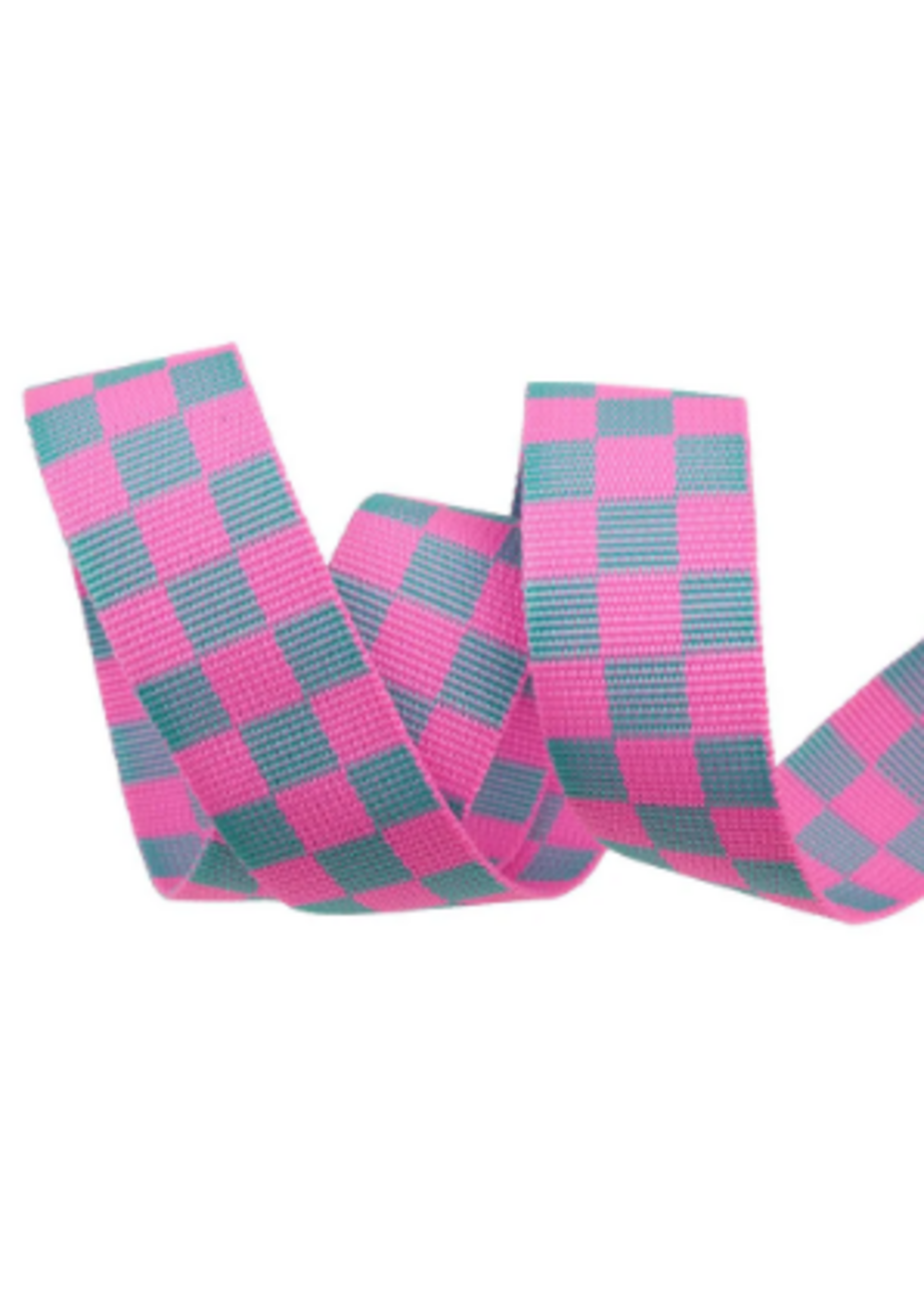 Tula Pink Tula Pink - Check Please Webbing - Cosmic Put-Up - Renaissance Ribbons - 1-1/2in wide - 16yd Spool