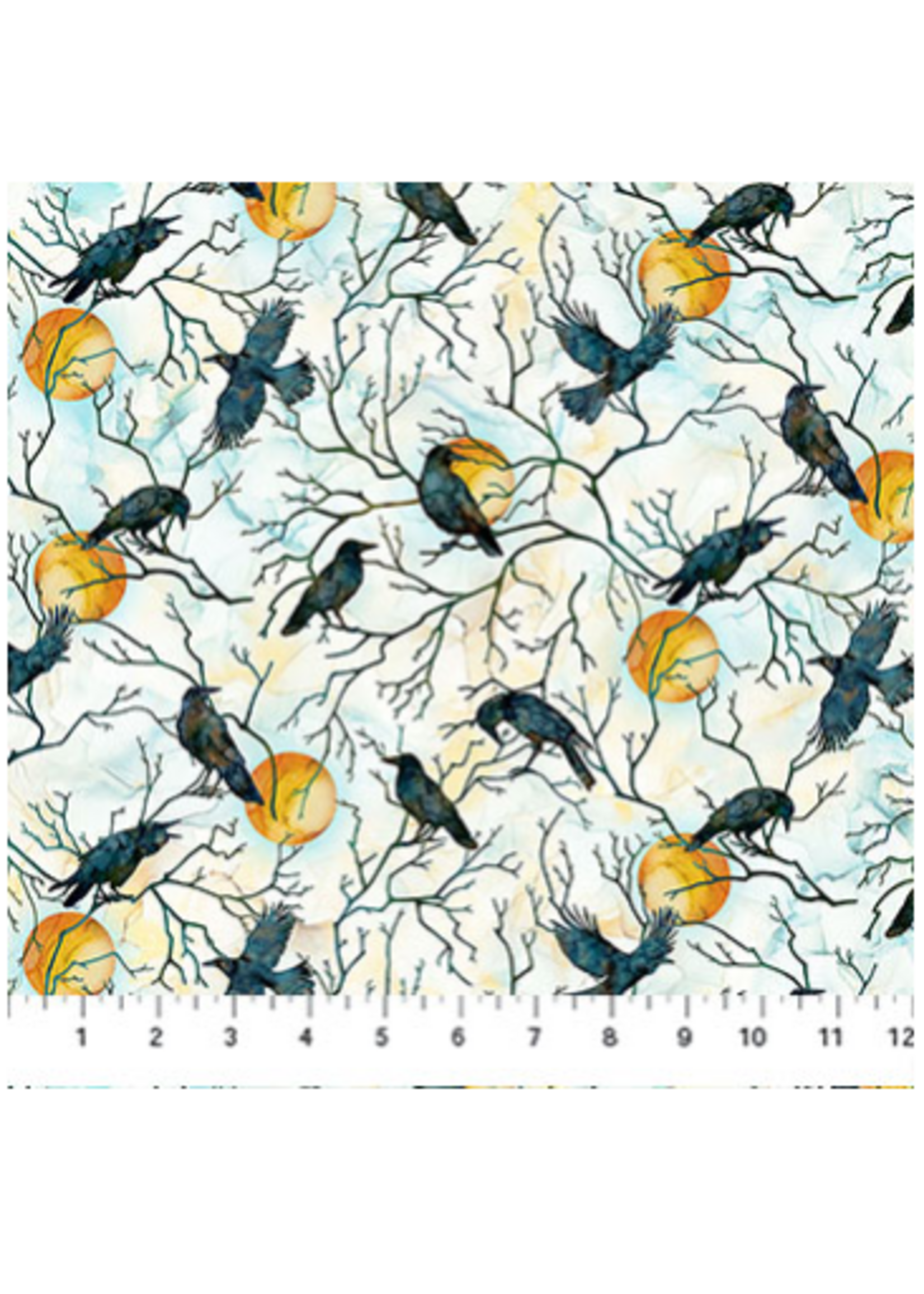 Northcott Raven's Call  ( Rave Moon)  1 UNIT = 10 CM = 4 INCHES