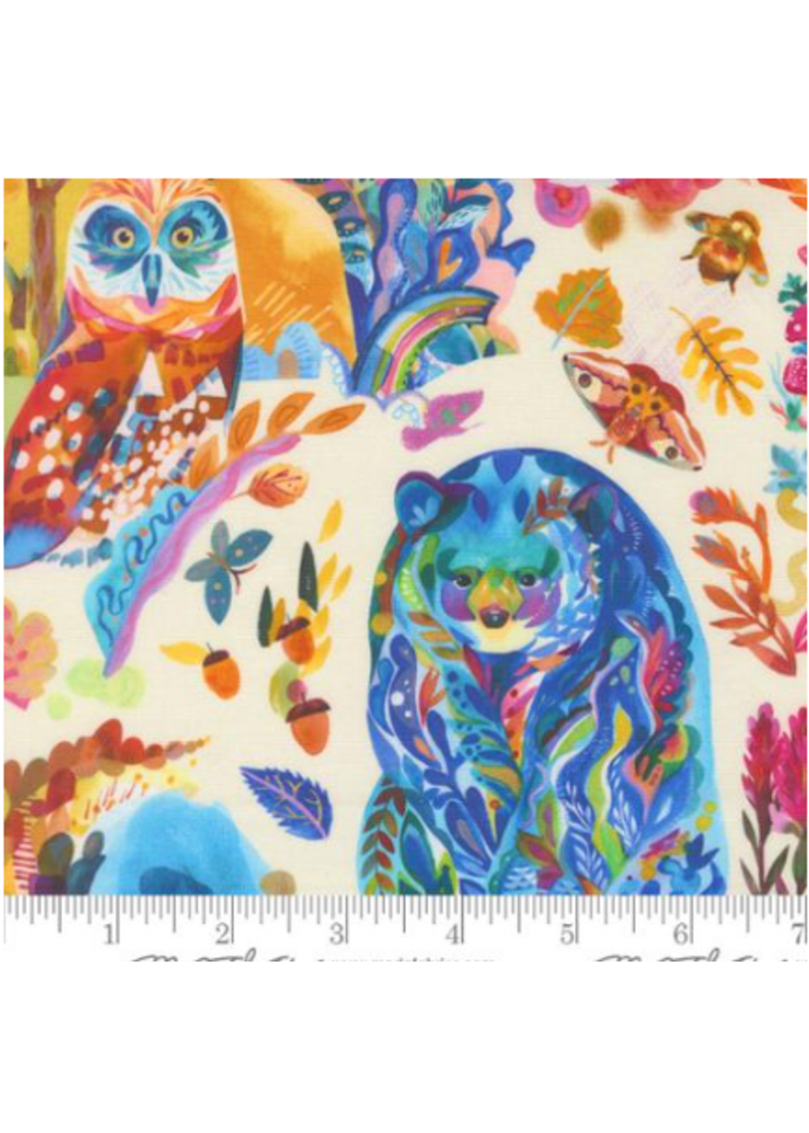 Moda Northern Brights By Amarilys Henderson Digital Print Cloud   1 unit = 10 cm = 4 inches
