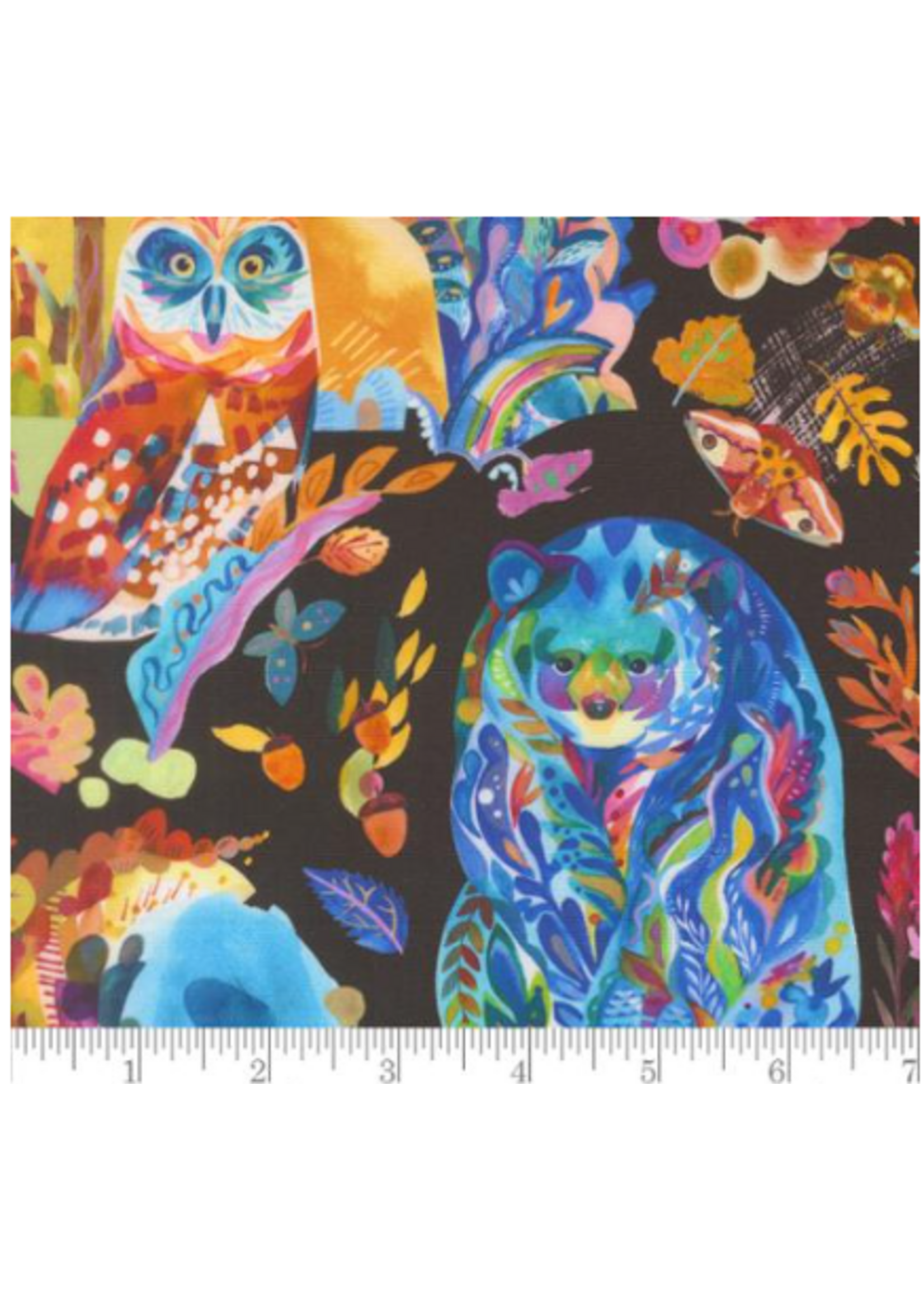 Moda Northern Brights By Amarilys Henderson Digital Print Night Sky     1 unit = 10 cm = 4 inches