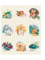 Moda Northern Brights By Amarilys Henderson Digital Print Cloud  Panel 36 x 45