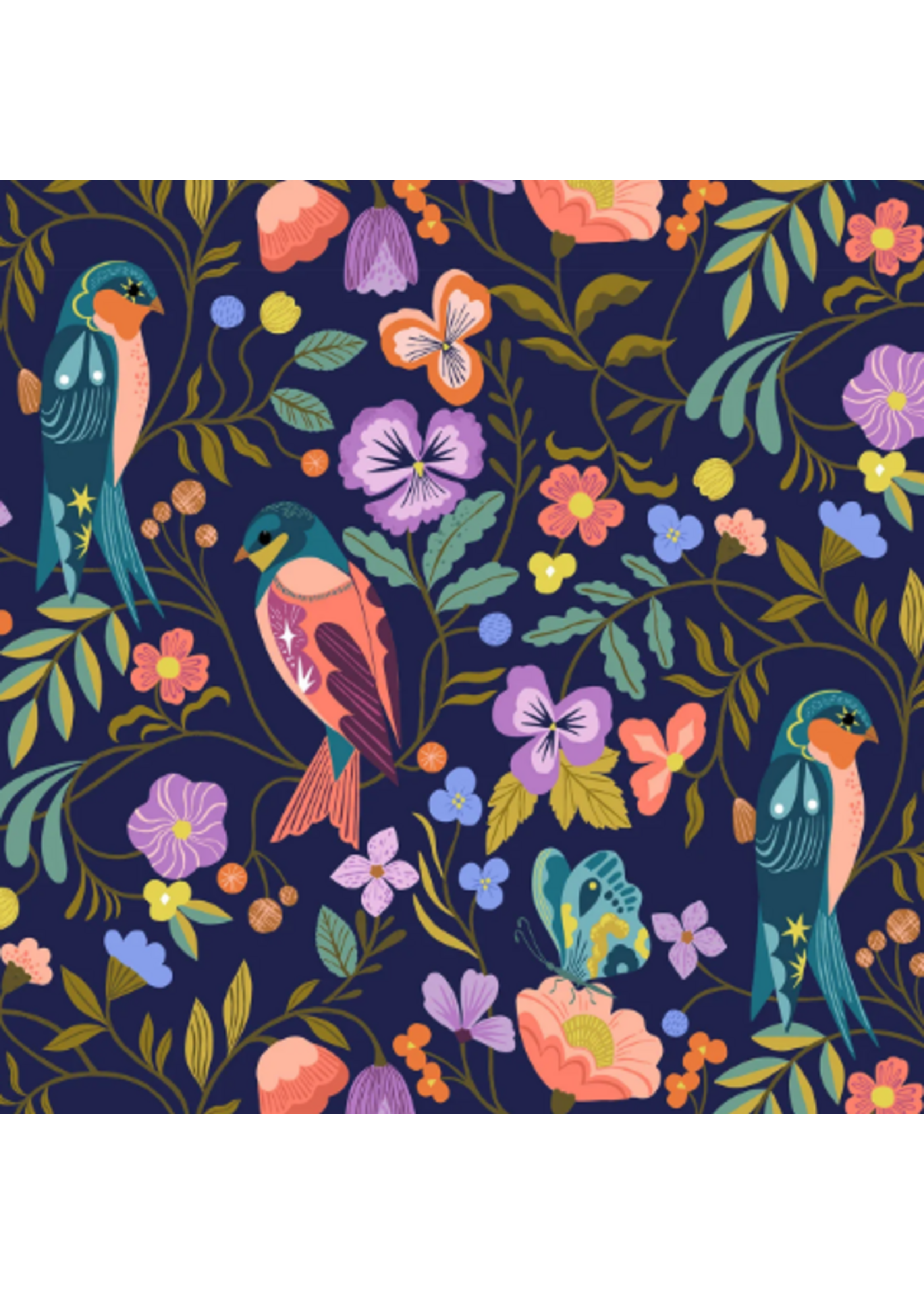 THREAD & INK Lucky Charms  - Dusk Chorus   1 unit = 10 cm = 4 inches