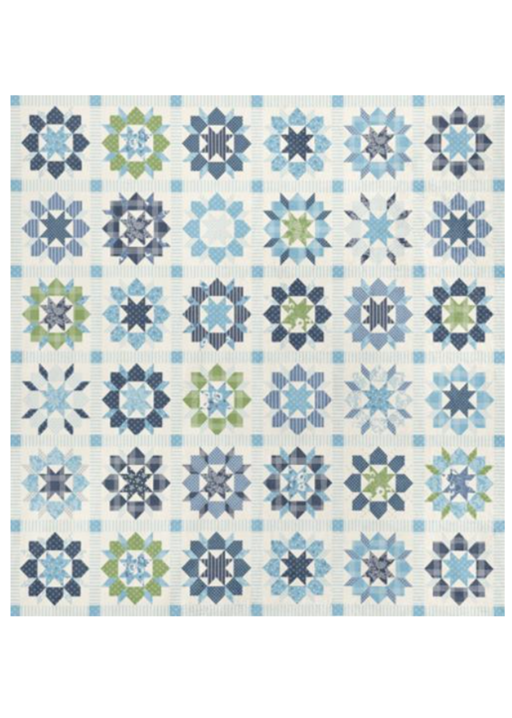 Moda Nantucket Summer Quilting Cuddle ( Multi ) 1 UNIT = 10 CM = 4 INCHES