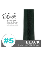 Emmaline Bags Emmaline Bags - Zipper by the Yard Coil - #5 - 2.74m/3 yds - Black – Black