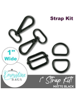 Emmaline Bags Emmaline Bags - Hardware Kit - Strap Kit to fit 1in/25 mm – Matte Black