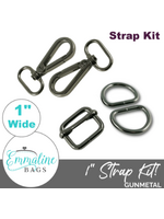 Emmaline Bags Emmaline Bags - Hardware Kit - Strap Kit to fit 1in/25 mm – Gunmetal
